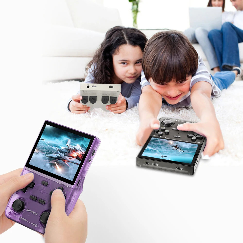 KINHANK K36 Retro Handheld Video Game Console 500nit 3.5 Inch IPS Screen 16000 Games Emulator for PS1/PSP/DC/N64/SS