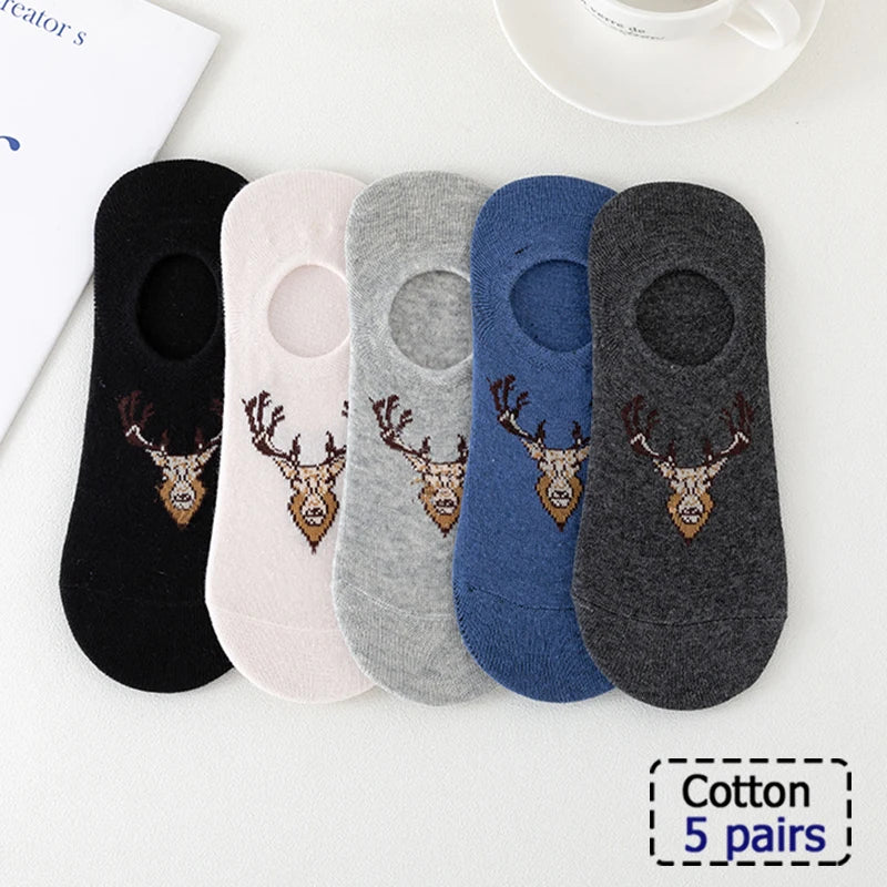 5/10 Pair  New Striped Casual Breathable Socks High Quality Harajuku Retro Socks Men/Women Cotton Socks