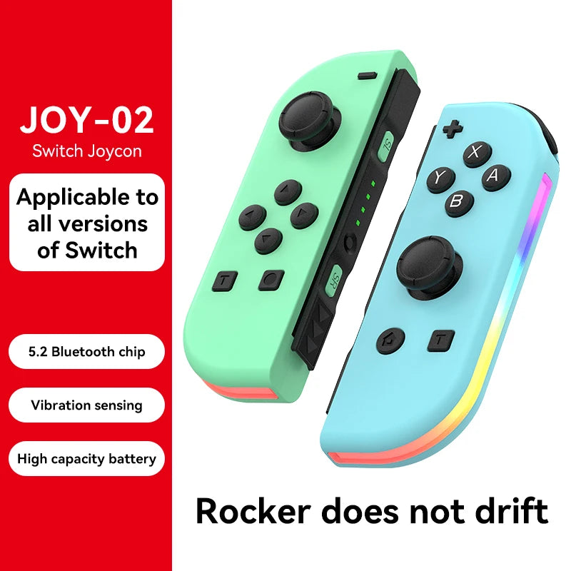 Nintend Switch Gamepad 2 Vibration Motor 6-axis Gyroscope Bluetooth 5.2 for Nintendo Switch / OLED Gaming Controller Accessories