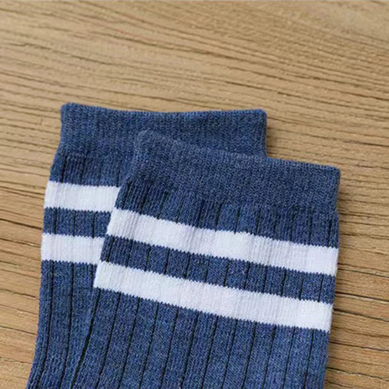 5/10 Pair  New Striped Casual Breathable Socks High Quality Harajuku Retro Socks Men/Women Cotton Socks